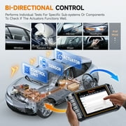 FOXWELL NT710 OBD2 Scanner Fits for Mercedes-Benz Sprinter Automotive Diagnostic Tool Full System Code Reader Bi-Directional Control Active Test All Service Battery Registration EOBD OBD Scan Tablet