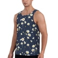 thumbnail image 2 of Fotbe Daisies Flowers Pattern Men's Quick Dry Workout Tank Top Gym Muscle Tee Fitness Bodybuilding Sleeveless T Shirt Breathable Workout Shirt-3X-Large, 2 of 9