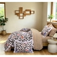 thumbnail image 6 of Btargot 6 Piece Leopard Print Queen Comforter Set Cute Bows Ruffles Wild Style Bohemian Bedding Set, 6 of 12
