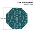 thumbnail image 2 of Lsque Tropical Pineapple Pattern 4" Drink Coasters Set of 4, PVC Leather Absorbent Coasters, Table Coaster Set Decorative Coffee Cup Coasters Housewarming Gift -Octagon, 2 of 6