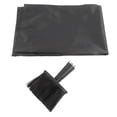 thumbnail image 2 of Kit de capa de peluquero, capa de corte de pelo negra con cepillo para polvo de cuello para peluquería y peinado de adultos, 2 of 8