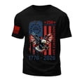 thumbnail image 5 of Independence Day Shirts for Men 250 Years American 1776 2026 250th 4th July Independence Day T-Shirt (Black,S), 5 of 6