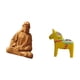 thumbnail image 5 of Estatua del Corazón de Jesús,Estatua del Sagrado Corazón de Jesús para decoración del hogar,Figura católica de Jesús,Figura de escritorio,Estatua tradicional sueca del caballo de Dala, 5 of 8