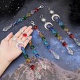 thumbnail image 3 of DIY 6Pcs Garden Suncatchers Outdoor Sun Catcher Rainbow Marker Indoor Sunlight Catcher Crystals Glass Beads Sun Moon Charms Window Hanging Ornament Sunshine Catchers for Home Decor Gift DIY, 3 of 7
