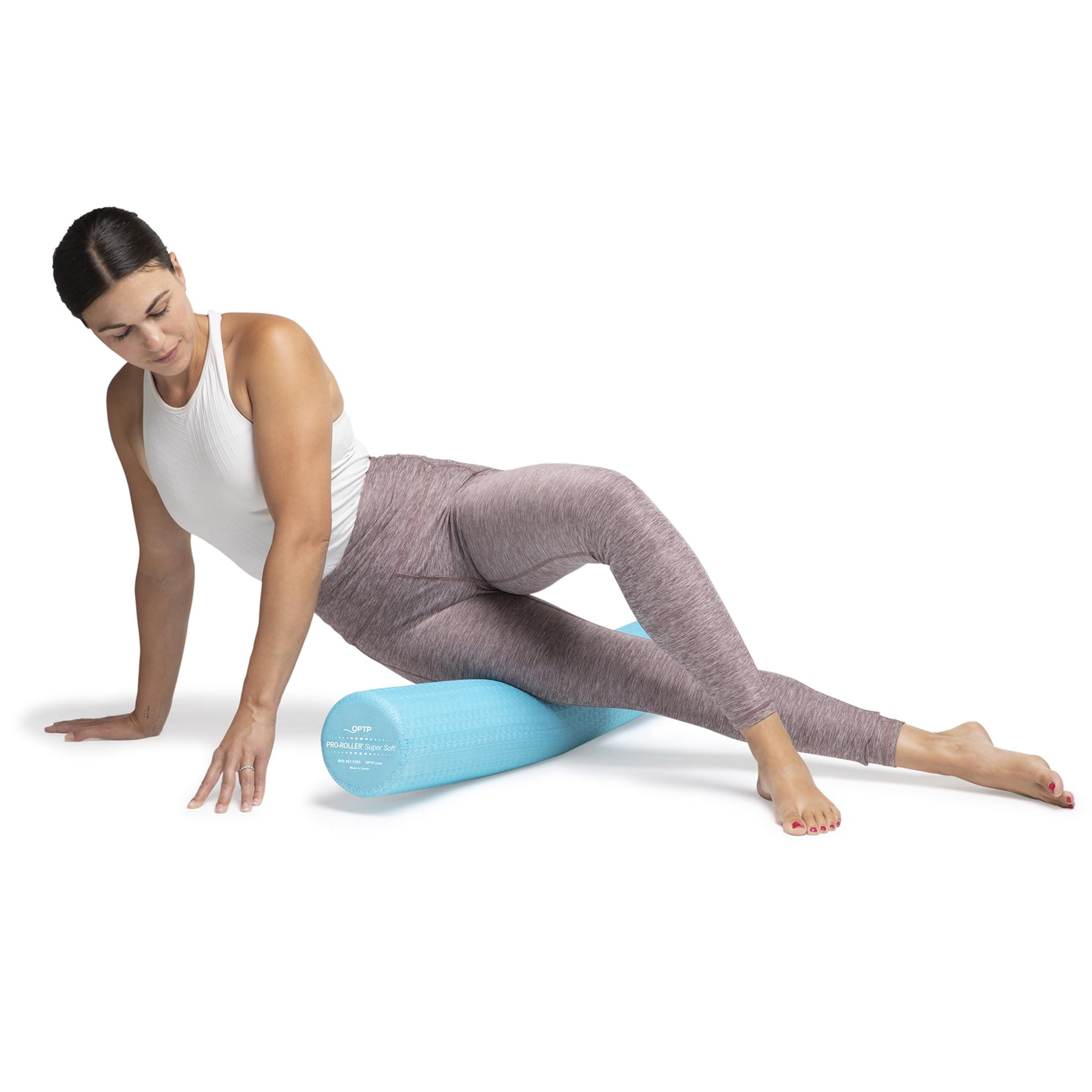 OPTP PRO-ROLLER Super Soft Density Foam Roller 36 In - Light Blue Low Density Foam Roller for Exercise, and Gentle Massage Foam Roller for Physical Therapy 36" x 6" Round