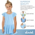 thumbnail image 3 of Elowel Girls Leotard Toddlers Dress for Gymnastics Dance Ballet Baby Light Blue Size 8-10, 3 of 7