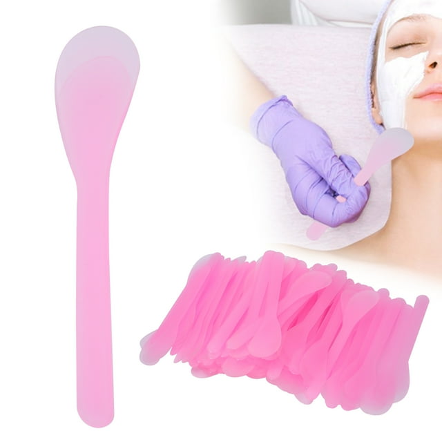 Cosmetic Mask Spatula,100PCS Facial Mask Spatula Mask Spoon Spatula Facial Mask Scraper Sleek Aesthetic