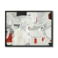 thumbnail image 3 of Contemporary Abstract White Curves Red Highlights 14 in x 11 in Framed Painting Art Prints, by Stupell Home Décor, 3 of 5