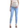 thumbnail image 6 of Bixock Maternity Jeans High Waist Over The Belly Stretchy Maternity Leggings Breathable Pregnancy Pants Soft Active Casual Maternity Clothings, 6 of 6