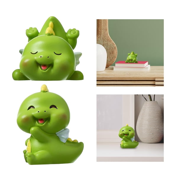 Estatuas de Dinosaurios de Resina Soledad 2 Piezas Estilo A y Estilo B