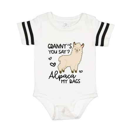 

Inktastic Granny s You Say Alpaca My Bags Gift Baby Boy or Baby Girl Bodysuit