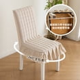 thumbnail image 2 of Xiao Hua Blue dining chair cover -1 piece, universal dining chair cover with skirt edge, full backrest and thick cushion cover, used for farmhouse and retro wedding decoration, 2 of 4