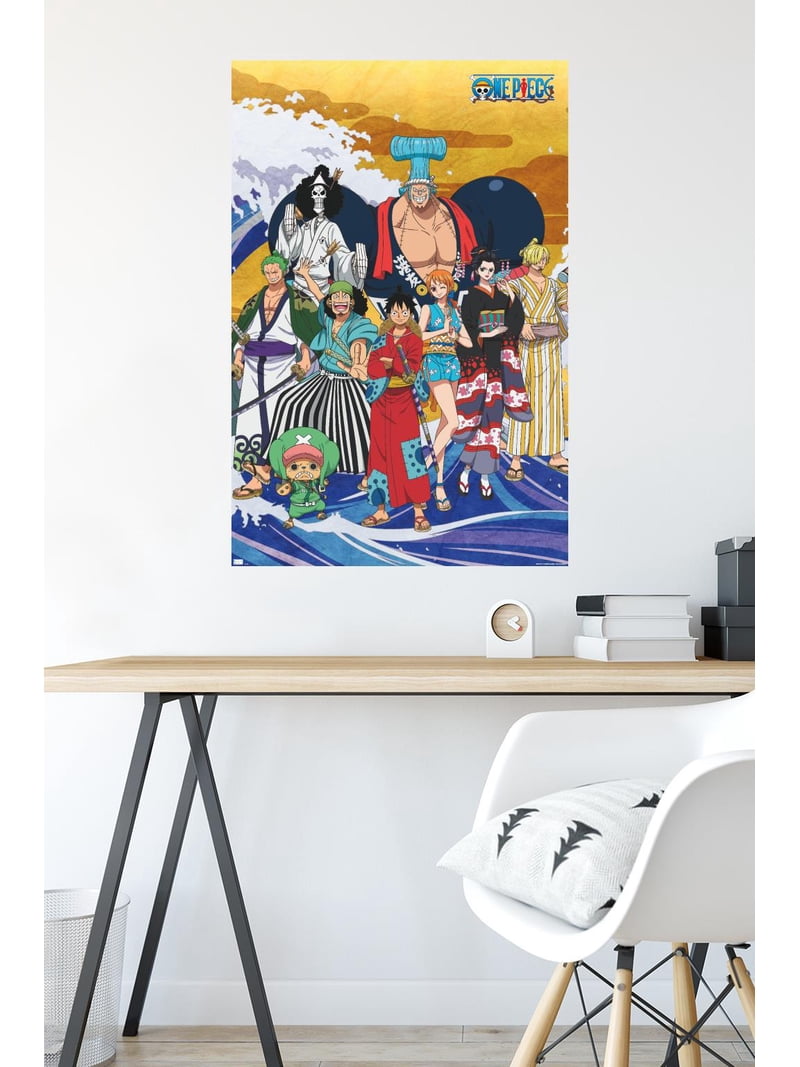One Piece: Wano Country - Crew On Wave Wall Poster, 22.375