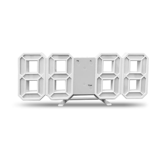 Advancent Despertador LED Relojes de tiempo digitales Calendario Termómetro Type2 NO2