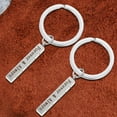 thumbnail image 3 of Unatoiry 2piece Love Keychain Set In Durable Stainless Steel 鈥?Personalized Key Rings For Couples Key Chain Steel color, 3 of 6