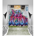 thumbnail image 3 of ABPHOTO Polyester 5x7ft Photography Backdrop Graffiti Wall Urban Street Abstract Art Painting Backdrops for Photo Shoots Lovers Party Adult Kids Baby Personal Portrait Photo Background Studio Props, 3 of 4