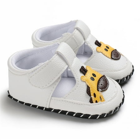 

〖Jisuan〗Baby Sneakers Rubber Toddler Soft Baby Anti-Slip Baby Shoes Giraffe Walking Prewalker Cartoon Baby Shoes