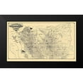 thumbnail image 2 of USGS 24x16 Black Modern Framed Museum Art Print Titled - Contra Costa California - USGS 1871, 2 of 5