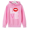 thumbnail image 4 of RXMEKW Heart Print Full-Zip Hooded Sweatshirt for Boys And Girls In Medium And Large With Pockets, 4 of 8
