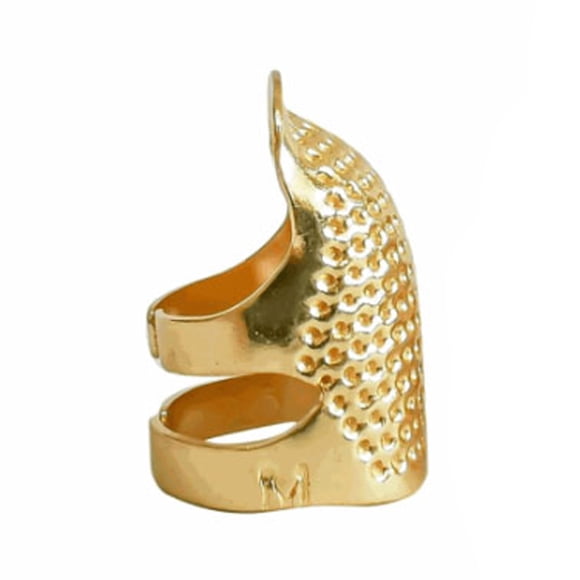 Toystoory Anillo protector de latón para dedal, para trabajo manual, accesorios artesanales hechos a mano para el hogar, profesional, chapado en oro Type3 NO3 Toystoory HA012405-07