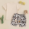 thumbnail image 5 of WOYY Boys First Birthday Cowboy Outfits Short Sleeve Top Shorts Set Baby Clothes, 5 of 7
