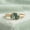 Rose Plated, variant on Oval Cut Moss Agate Gemstone Trendy Bezel Band Ring, 925 Sterling Silver Yellow Gold Plated Promise Ring, Dainty Handmade Wedding Gift Jewelry for Her