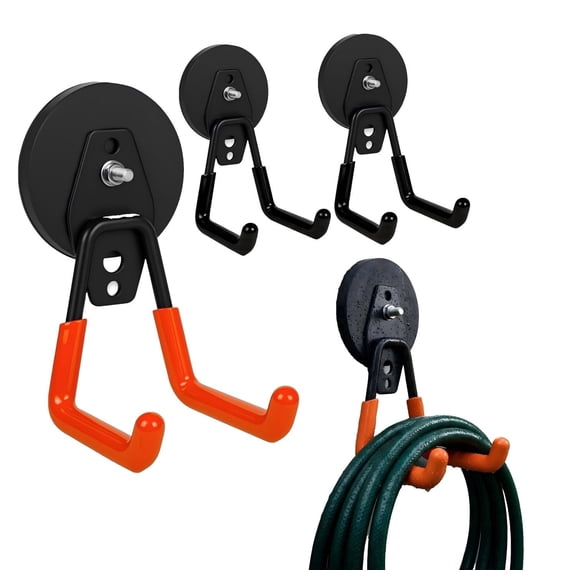 DEDRFUC Garage Hooks,4 Pack Heavy Duty Garage Storage Hooks Hangers Wall Mount Utility Hooks for Bikes, Tools, Ladders