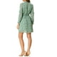 thumbnail image 3 of INSPIRE CHIC Women's Floral Tie Waist Long Sleeve Ruffle Chiffon Dress XL Green, 3 of 7