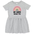 thumbnail image 3 of Inktastic My Auntie Loves Me Niece Rainbow Girls Toddler Dress, 3 of 5