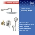 thumbnail image 5 of Rainlex One-Handle 1-Spray Brushed Nickel Shower Faucet, 5 of 9