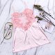 thumbnail image 2 of Gibobby Conjunto de lencería de encaje Lenceria Sexy para Mujer Transparente Ropa Interior Lenceria Vestidos de Mujer Sexis Bralette y Tanga Conjunto Interior Mujer(Rosa, XG), 2 of 5