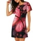 thumbnail image 2 of Fotbe pink butterfly Bata de Dormir para Mujer con Estampado, Camisón de Algodón de Manga Corta, Ropa de Dormir Casual, 2 of 6