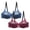 #03, variant on Zynoxe 2PC Plus Size Lace Balconette Bra with Bow Detail Supportive Underwire Push Up Bra Solid Color Everyday Underwear