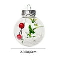 thumbnail image 3 of EUDIDV Xmas Decor Items New Christmas Bucket Transparent Ball Hanging 6cm16pcs Hollow Round Seamless Plastic Ball Christmas Decorations Holiday Hanging Decor, 3 of 7