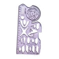 thumbnail image 5 of Measuring Tool Template Ruler Drawing Stencils Portable 8.58 Inch Size for Woodworking Painting Sewing Artists, 5 of 9