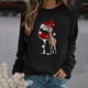 thumbnail image 1 of Pntutb - Sudadera de manga larga con estampado de Navidad para mujer, blusa informal Pntutb Pntutb-8628, 1 of 1