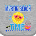 thumbnail image 4 of Inktastic Myrtle Beach Vacation Time Girls Baby Bib, 4 of 4