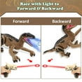 thumbnail image 4 of Remote Control Dinosaur Toys, RC Jurassic Velociraptor Toys, Light Chasing Dinosaur Toys with Water Mist Spray & LED Light Roaring Walking RC Dinosaur Robot Toys Model for Gifts, 4 of 9