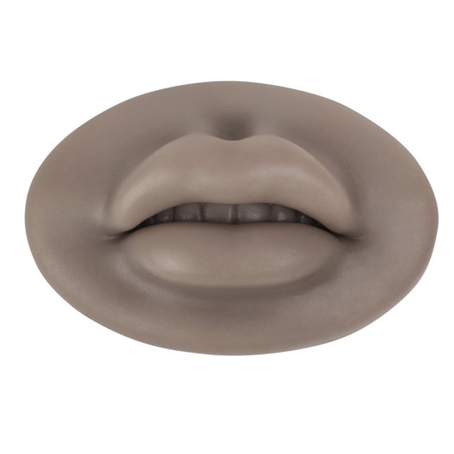 Los labios de silicona s n la piel suave para el maquillaje cosmético de maquillaje permanente Piel oscura shamjiam Piel de práctica de labios