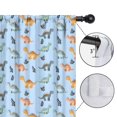 thumbnail image 4 of Blackout Kids Curtains,Blue Dinosaurs Leaves Pattern Childrens Insulated Curtains Set Of 2,Bedroom Essentials,Toddler Room Decor 42"x54", 4 of 5