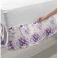 thumbnail image 2 of Wall Bed Skirt, Vector Illustration of Graffiti Brick Wall Pattern Design Street Artwork, Elastic Bedskirt Dust Ruffle Wrap Around for Bedding Decor, 4 Sizes, Violet and Lavender, by Ambesonne, 2 of 2