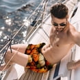 thumbnail image 2 of luoweisi Men's Beach Shorts Quick Dry Swim Trunks with Mesh Lining Thanksgiving Pumpkin XL, 2 of 5