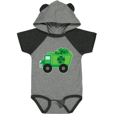 

Inktastic St Patricks Day Irish Clover Dump Truck Childs Gift Baby Boy Bodysuit