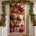 thumbnail image 2 of Pink Valentine's Banner Rose Decor Romantic Backdrop Heart Pattern Cherry Blossom Design Heart Background for Valentine's Party Romantic Date Anniversary Celebration, 2 of 8