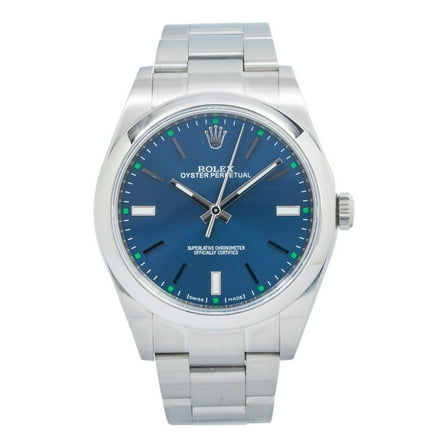 Pre-Owned Rolex Oyster Perpetual 114300 39MM Blue Dial With Stainless Steel Oyster Bracelet