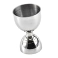 thumbnail image 4 of Jigger de acero inoxidable, herramienta de coctelería, vaso medidor de cóctel de doble cabezal Plata, 4 of 9