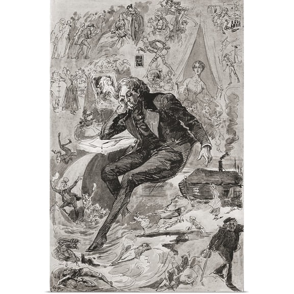 Great BIG Canvas | "David Copperfield. Illustration for the Charles Dickens novel David Copperfield" Art Print - 20x30