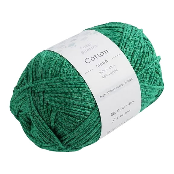 Cotton Cloud Cotton Yarn for Crocheting, 1-Pack (118 Yds / 80G), Free Patterns, Beginners Friendly - Soft Yarn for Knitting - 3 DK Light Worsted Weight