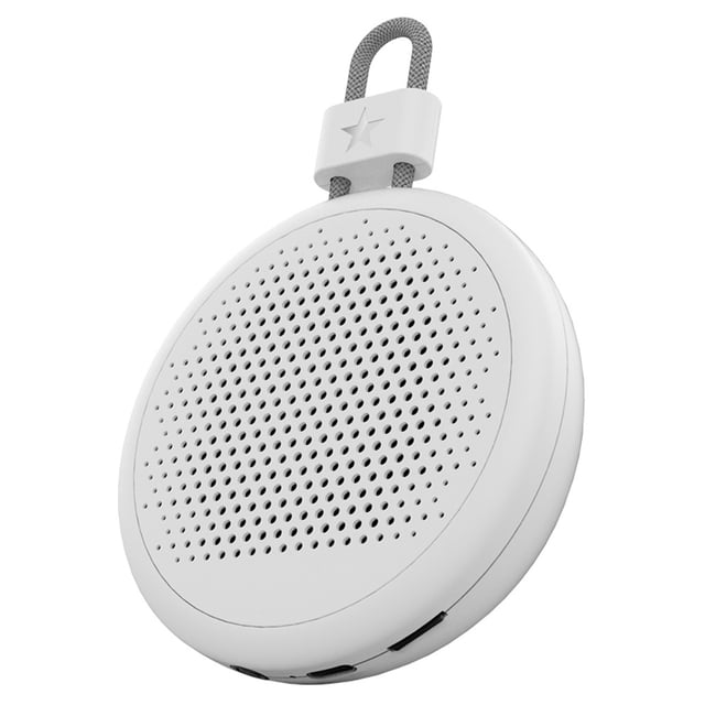 Un mini altavoz portátil inalámbrico TWS Bluetooth con cordón FM