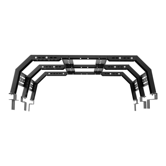 KFFKFF Overland Truck Bed Rack, 51.2-65.4 in Width, Adjustable Overland Bed Cargo Rack with Sidebar, 900 lbs Static Capacity, Compatible with Mid-Size Trucks Tacoma